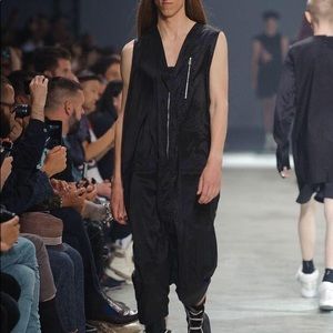 RICK OWENS SS14 VICIOUS SLEEVELESS SHORT JUMPSUIT